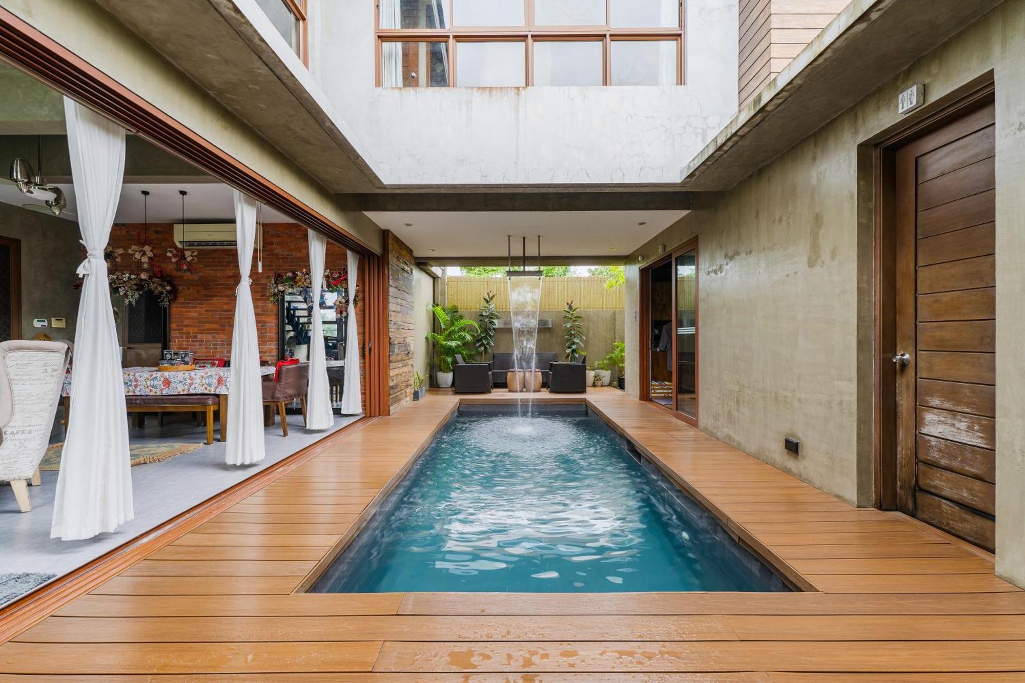 Isla Villa 1 Amazing Waterfall Pool House Near Beach, Bars & Restaurants Мактан Экстерьер фото